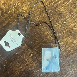 Black Stainless Steel Cross Necklace